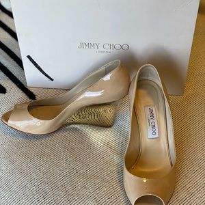 Jimmy Choo - Patent w/sprayed heel - Nude